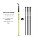 Tucker 70 foot reach HiMod carbon fiber water fed pole with brush.